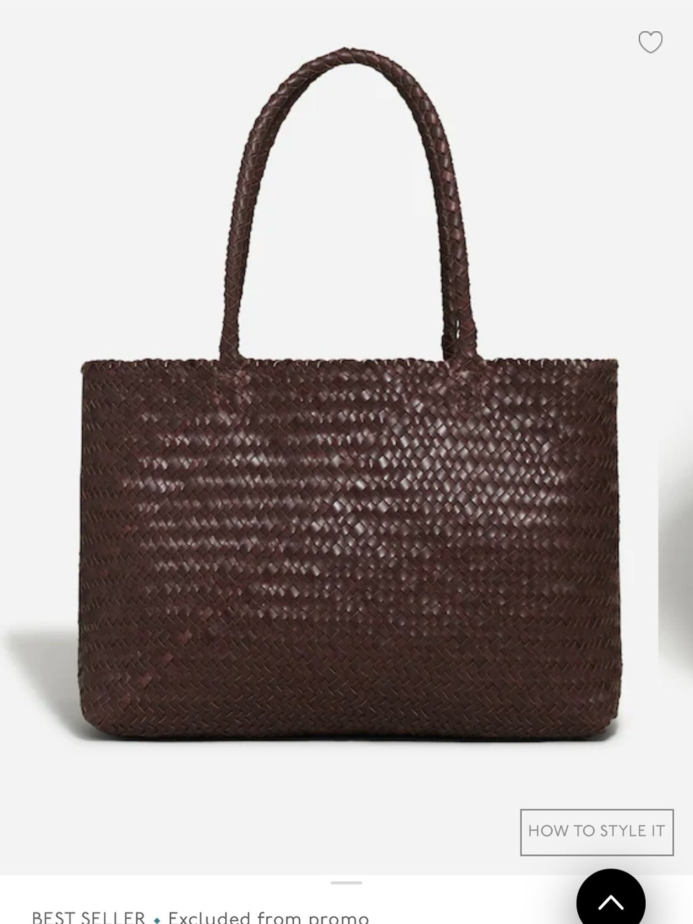 Madewell Brown Woven Leather Tote
